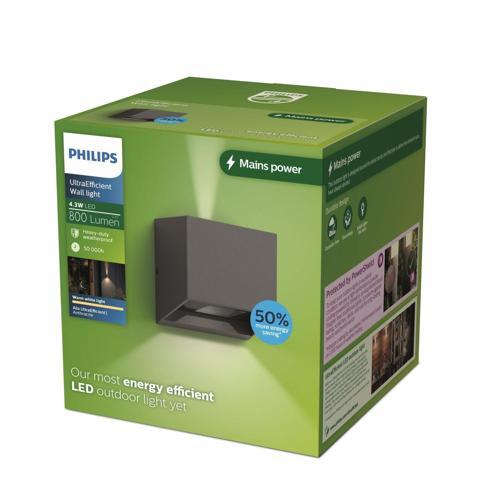 Philips Wall Light Ultra Efficient 800 Lumens 4.3W Warm White