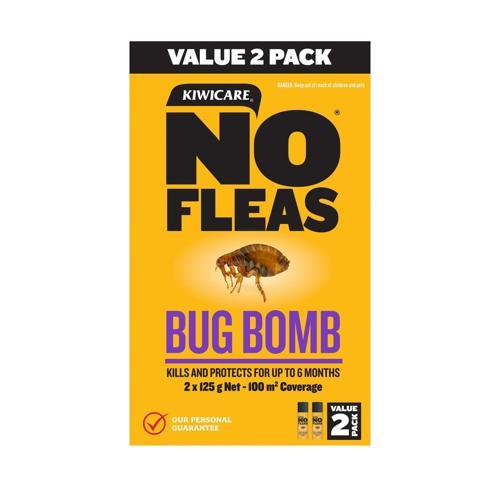 NO Fleas Flea Killer Bug Bomb 2 x 125g - Kiwicare