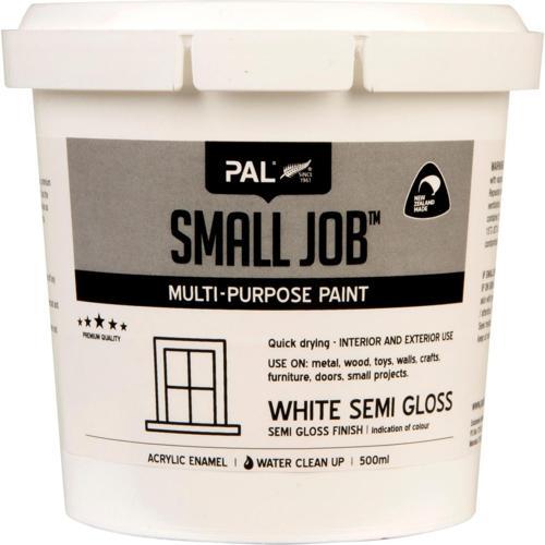 Small Job Paint 500ml White Semi Gloss - PAL
