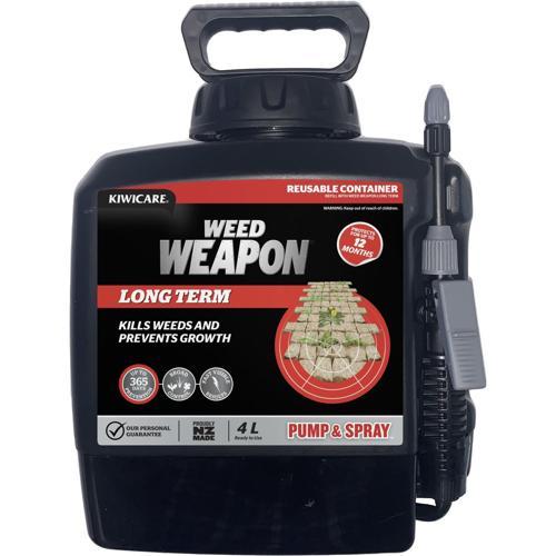 Weed Weapon Long Term Weed Control Pump & Spray 4L White - Kiwicare