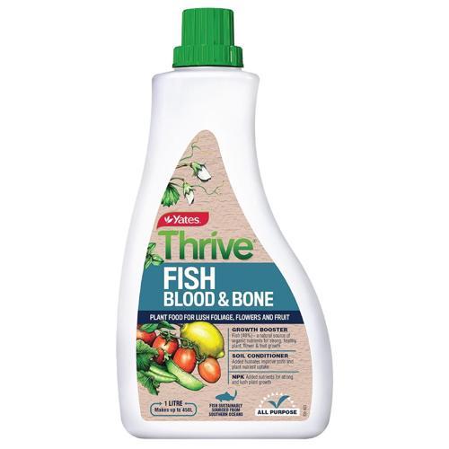 Thrive Naturals Fertiliser Fish Blood And Bone 1L - Yates