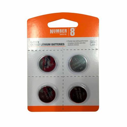 Number 8 Lithium Button Battery CR2032