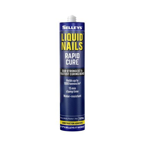 Liquid Nails Rapid Cure Adhesive 325g Translucent - Selleys