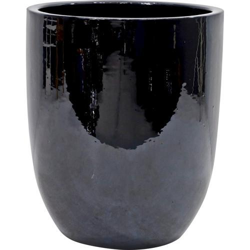 POT CORSICA GLAZED BLACK XL