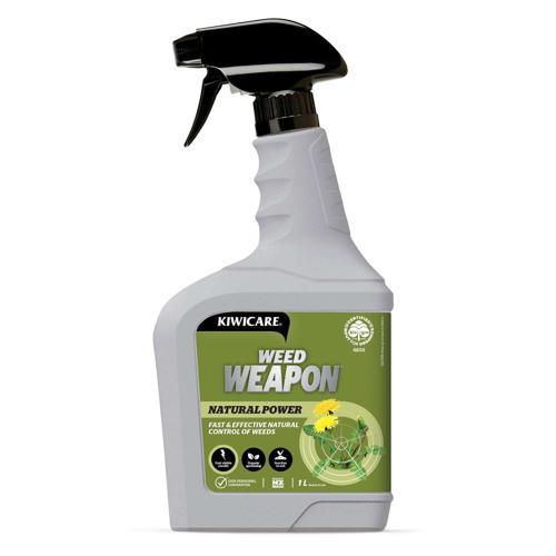 Weed Weapon Natural Weedkiller Spray 1L White - Kiwicare