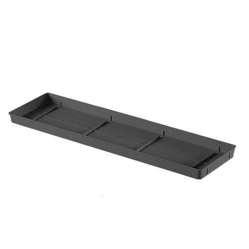 Euro3Plast Gerani Trough Tray H:3cm, W: 13cm, L:46cm Charcoal
