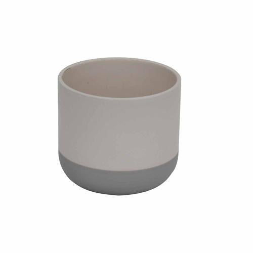 Enrich With Nature Ceramics Duo Indoor Ceramic Pot 12cm White