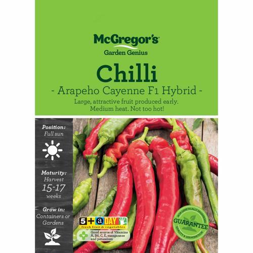 McGregor's Chilli Arapeho Cayenne Hybrid Seeds
