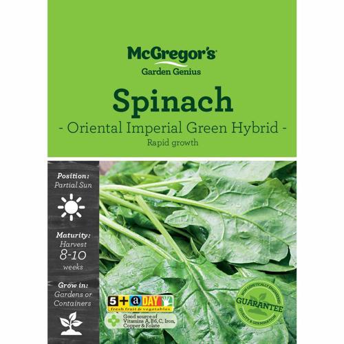 McGregor's Spinach Oriental Imperial Green Seeds
