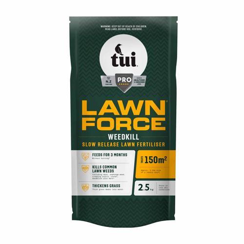 Lawn Force Weedkill Slow Release Lawn Fertiliser 2.5kg - Tui