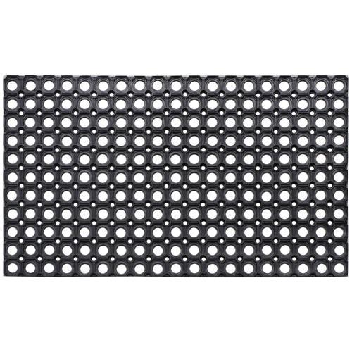 O Ring Outdoor Safety Mat L: 750mm, W: 450mm Black - Stride