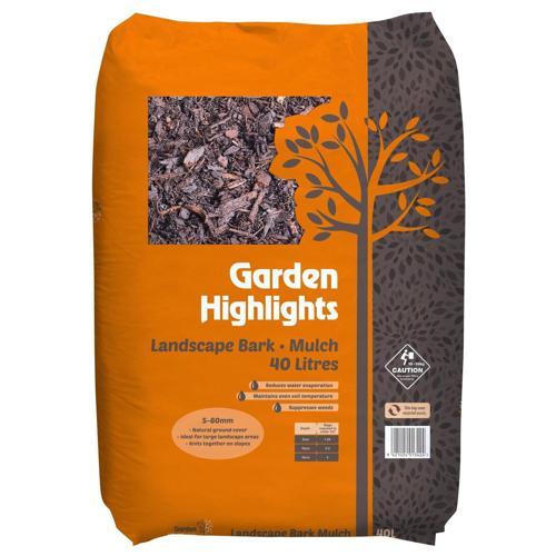 Garden Highlights Landscape Bark Mulch 5-60mm 40L