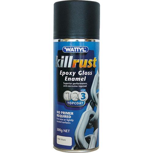 Killrust Epoxy Enamel Matt 300g Black - Wattyl
