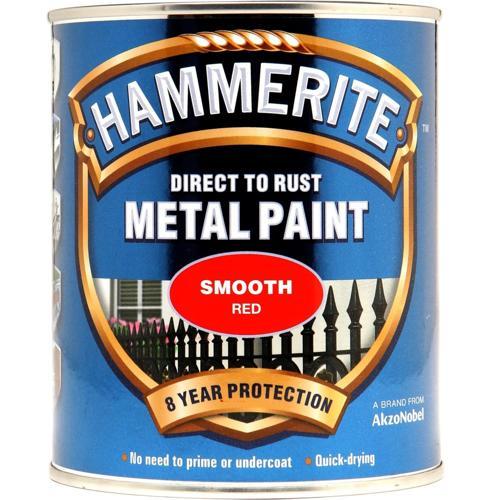 Metal Paint 750ml Red - Hammerite