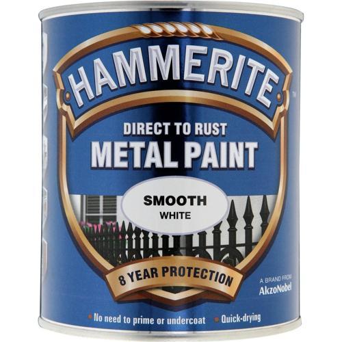 METAL PAINT 750ml White - Hammerite