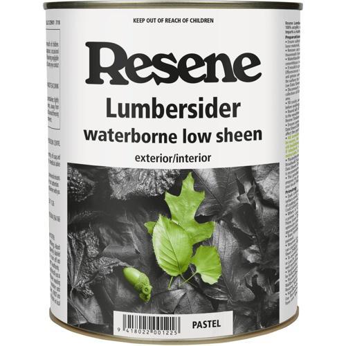 Resene Lumbersider Low Sheen Waterborne Paint 1L Pastel Base