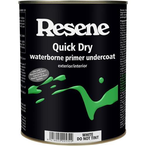 Quick Dry Waterborne Primer Undercoat 1L White - Resene