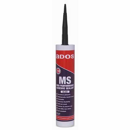 MS High Performance Adhesive Sealant 400g Black. - Ados