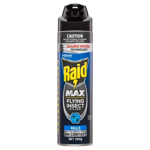 Raid Max Double Nozzle Flying Insect Killer 300g