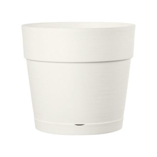 Deroma Save Plastic Vase & Saucer Pot 29cm White