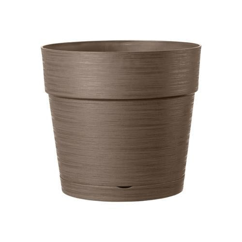 Deroma Save Plastic Vase & Saucer Pot 38cm Camel