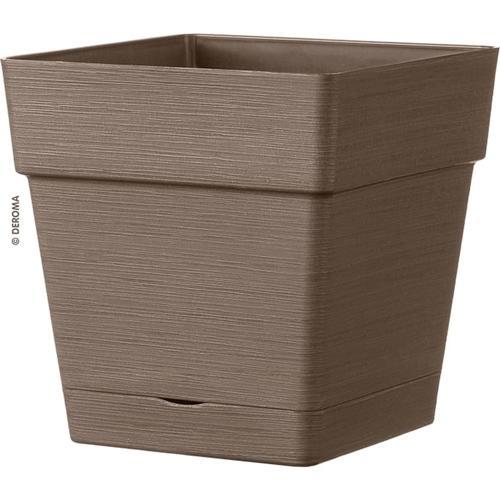 Deroma Save Plastic Trough With Saucer 17cm Camel