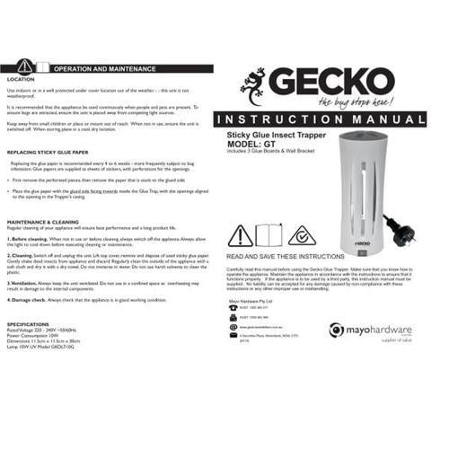 Sticky Glue Insect Trapper H: 352mm, W: 130mm, D: 130mm White - Gecko