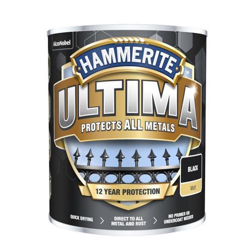 Hammerite Metal Paint 750ml Matt Black