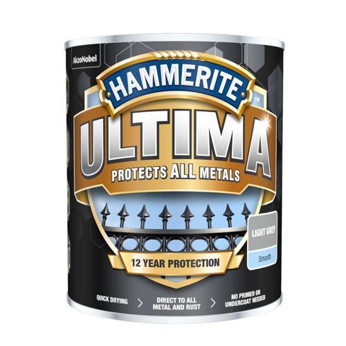 Hammerite Metal Paint 750ml Smooth Light Grey