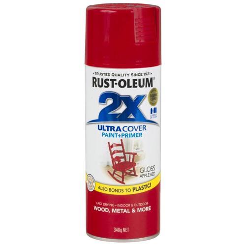 2X Gloss Paint & Primer 340g Gloss Apple Red - Rust-Oleum