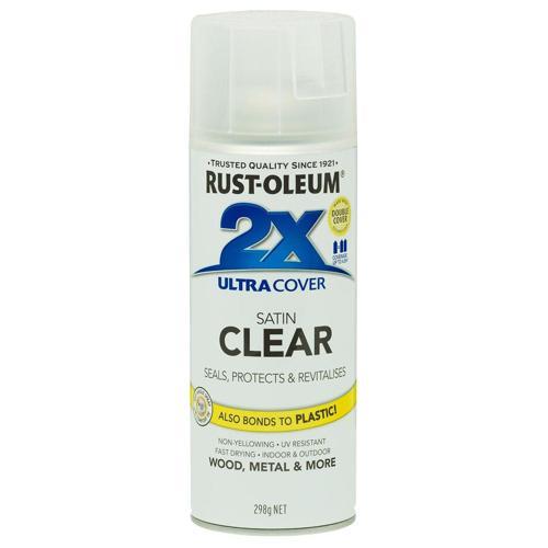 2X Satin Clear Top Coat 340g Clear - Rust-Oleum