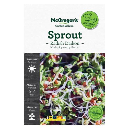 McGregor's Sprout Radish Daikon Specialty Seed