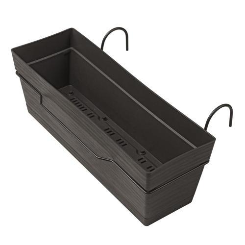 Deroma Save Plastic Balcony Saucer 45cm Anthracite