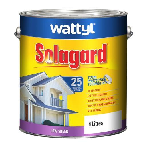 Wattyl Solagard Exterior Water Based Paint 4L Light Base