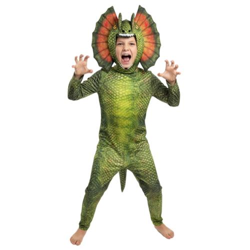 Costume Dilophosaurus Jumpsuit Green Child's 4-6 Years