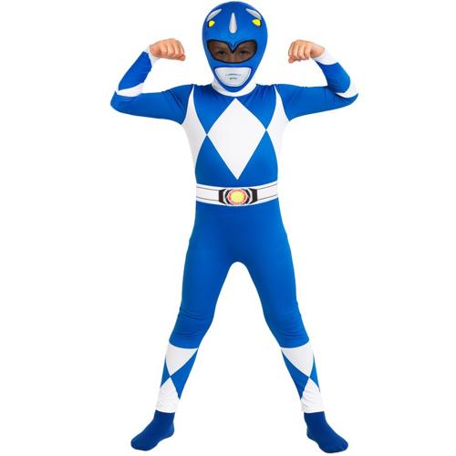 Mighty Morphin Blue Morphsuit Kids 4-6 Years