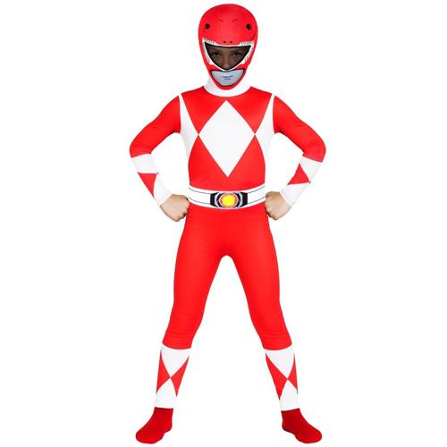 Mighty Morphin Red Morphsuit Kids 7-9 Years