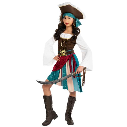 Costume Pirate Captain Boho Girls 12-14 Years