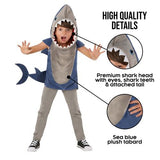Costume Great White Shark Tunic Child's 4-6 Years