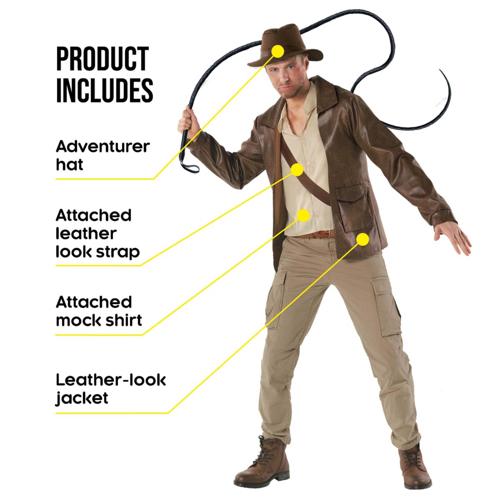 Costume Archaeologist Hero Men's Size X-Large