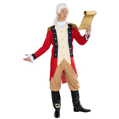 Costume George Washington Red Men's Size X-Large