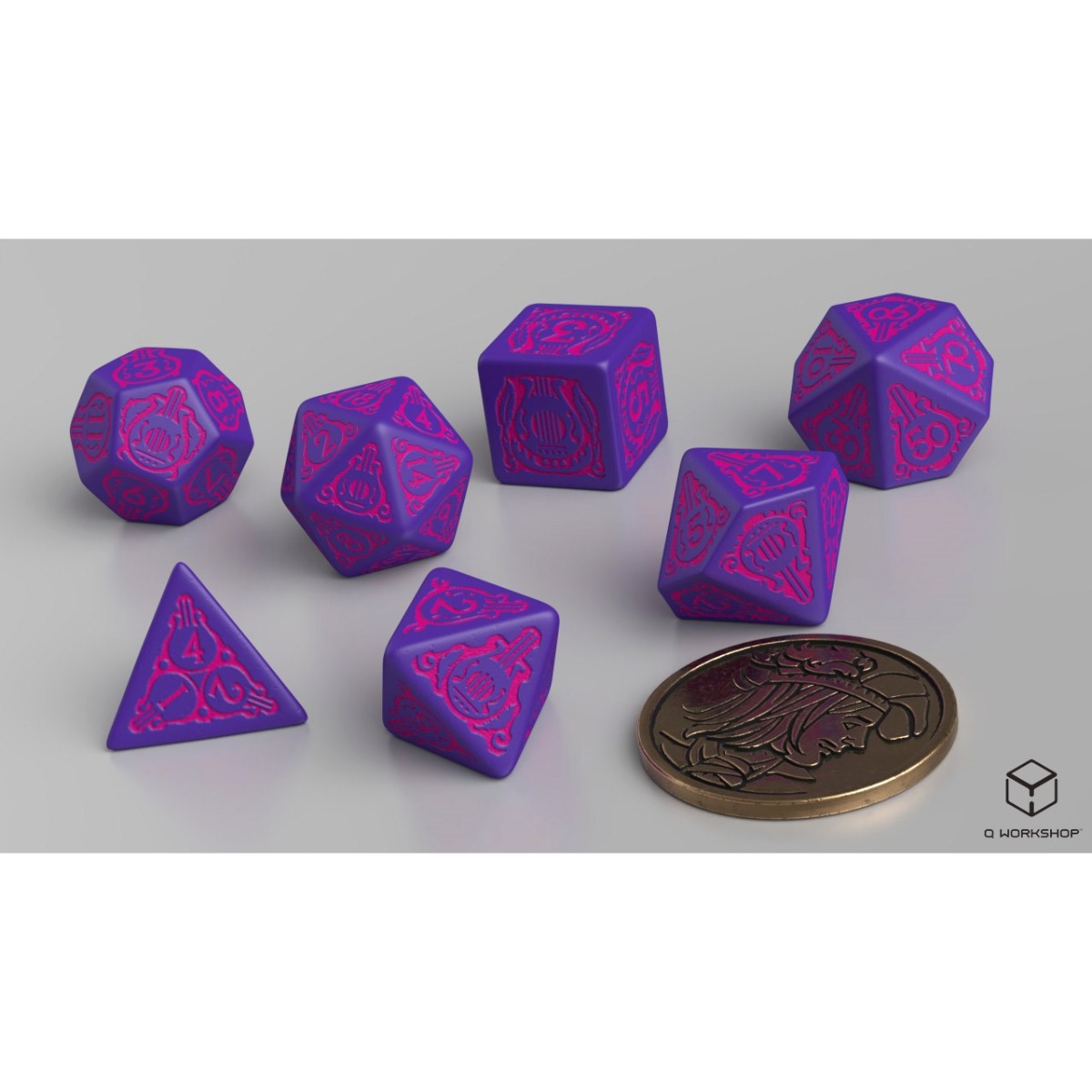 Q Workshop - The Witcher Dice Set Dandelion - Viscount De Lettenhove Dice Set 7