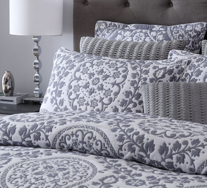 Californian King Duvet Cover - Set - Astille Blue - NZ (PRIVATE COLLECTION)