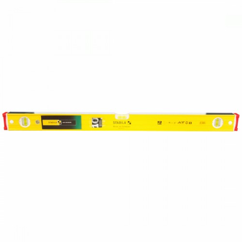 STABILA Level 2400mm: durable aluminum carpentry level with precise vials for accurate leveling in construction and woodworking.