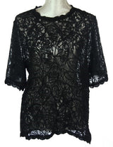 Rhonda Lace With Cord Top  BLACK (Version 1)