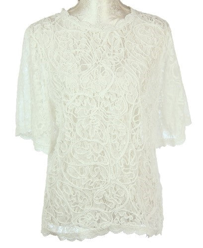 Rhonda Lace With Cord Top  WHITE (Version 1)