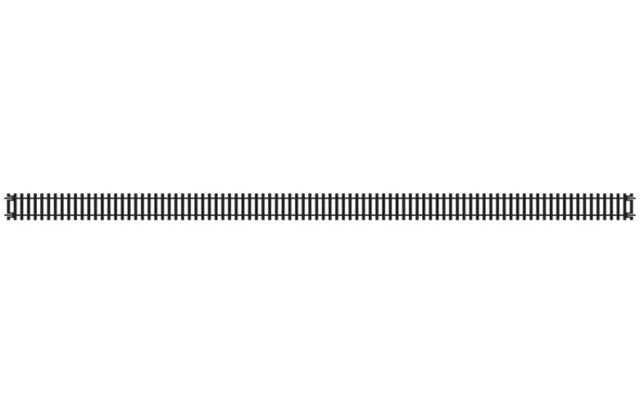 Hornby Long Straight 670mm track pieces, ideal for enhancing model railway layouts with seamless train travel.