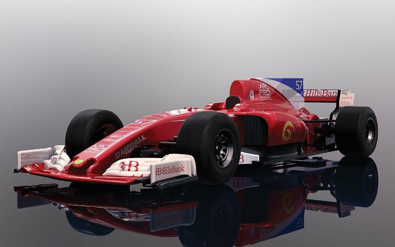 Slot Car - F1 Red #57