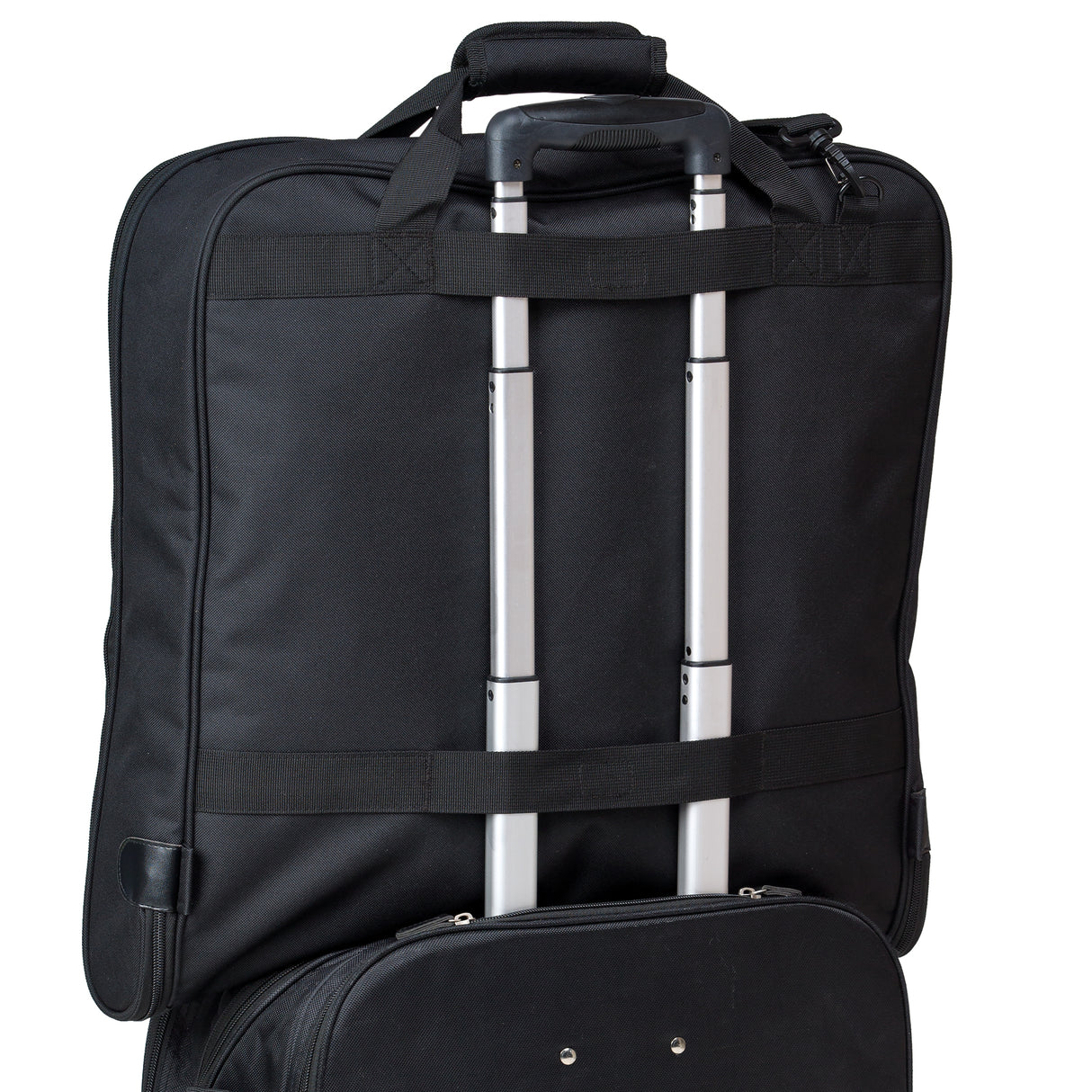 Travel Garment Bag featuring hanger bracket, secure garment cover, and multiple pouches for organized packing and effortless travel.