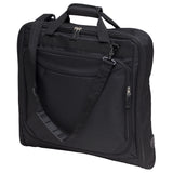 Travel Garment Bag designed for organization and style with space for three suits, zip-around access, and detachable pouches.
